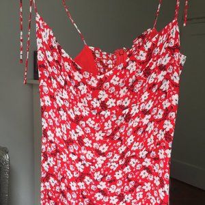 Emmie Reformation Dress Size 2 Red Floral